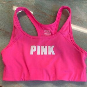 Pink Victoria’s Secret ultimate sport bra size XS no padding